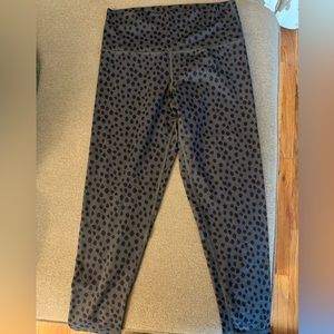 Leopard print leggings aerie size L